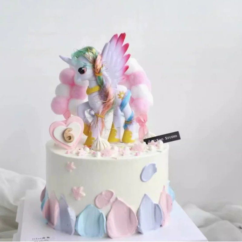 Pony, rainbow dessert castle, Birthday gift, dress up
