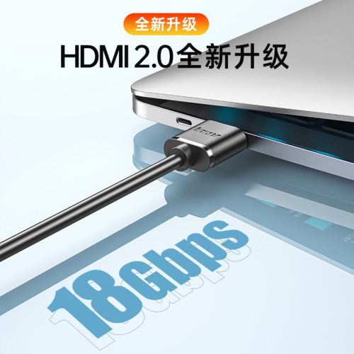 HDMI HD Cable Version 2.0 4K Portable Soft Thin Line TV Set Top Box Monitor Projector Computer Cable