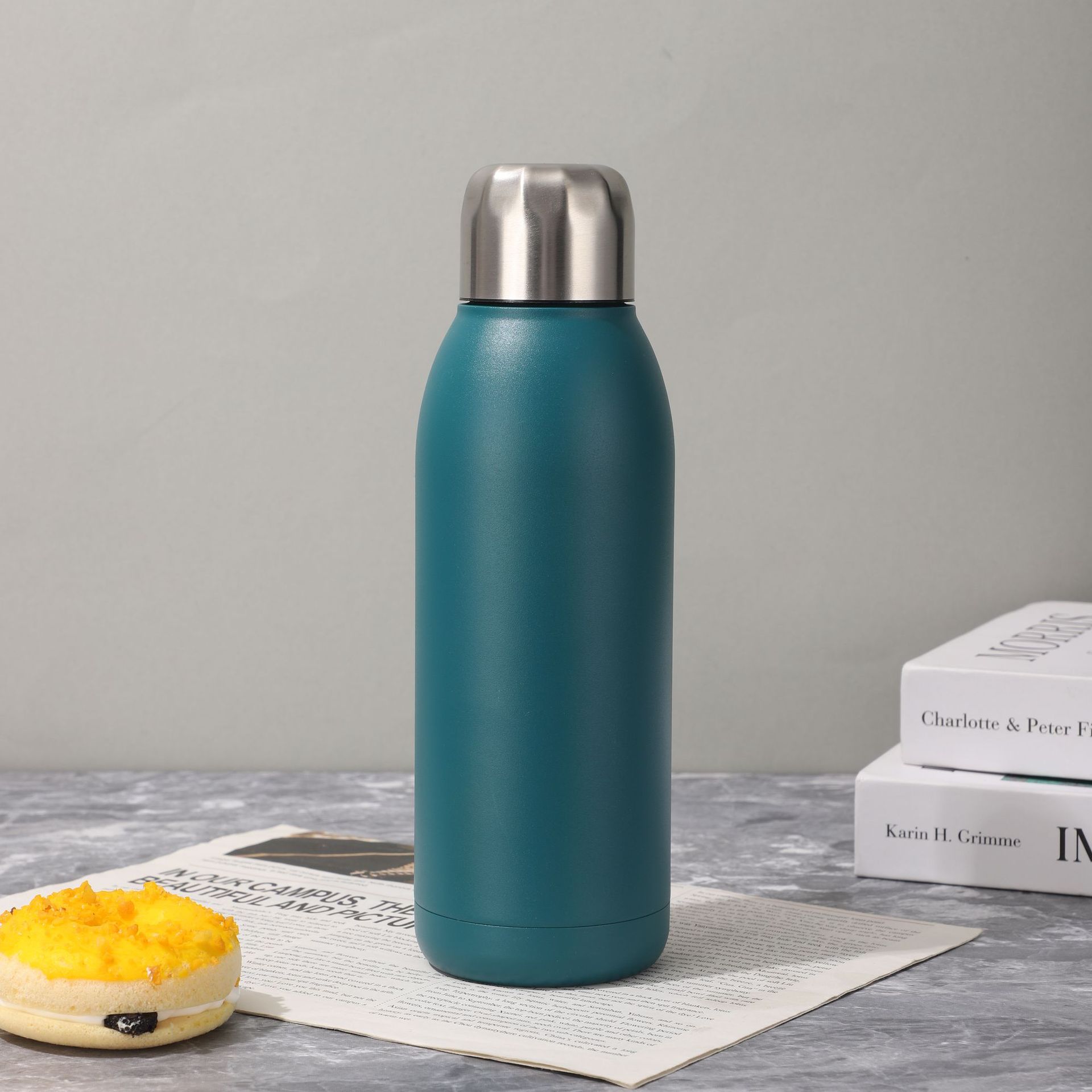 304 taza de vacío de acero inoxidable taza de agua antideslizante esmerilado hogar simple taza de coche portátil taza portátil fábrica al por mayor