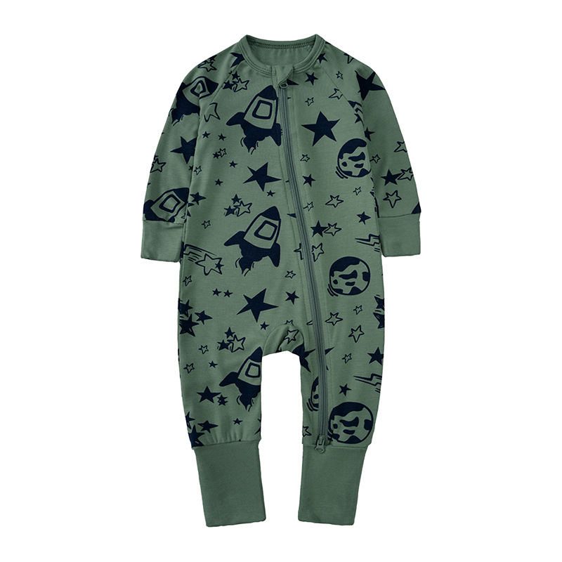 193g Weight Romper Children's Clothing Type Bamboo Fiber Fabric Type Jumpsuit Tops Type Baby(0-2Years) Age Group Regular Fit Fit Type Star, Leaves, Plaid Pattern 2025 Spring and Summer Season Baby General Gender Basic Style Basic Star Leaves Plaid Bamboo Fiber Baby Rompers 13