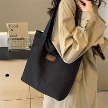 单肩包日系简约通勤帆布包女包2024新款上班通勤手拎腋下托特包