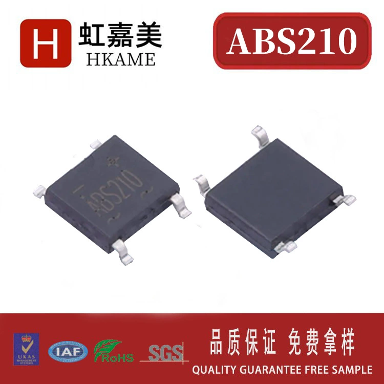 Мостовой выпрямитель SMD ABS210 SOP-4 2A/1000V, чип 60MIL