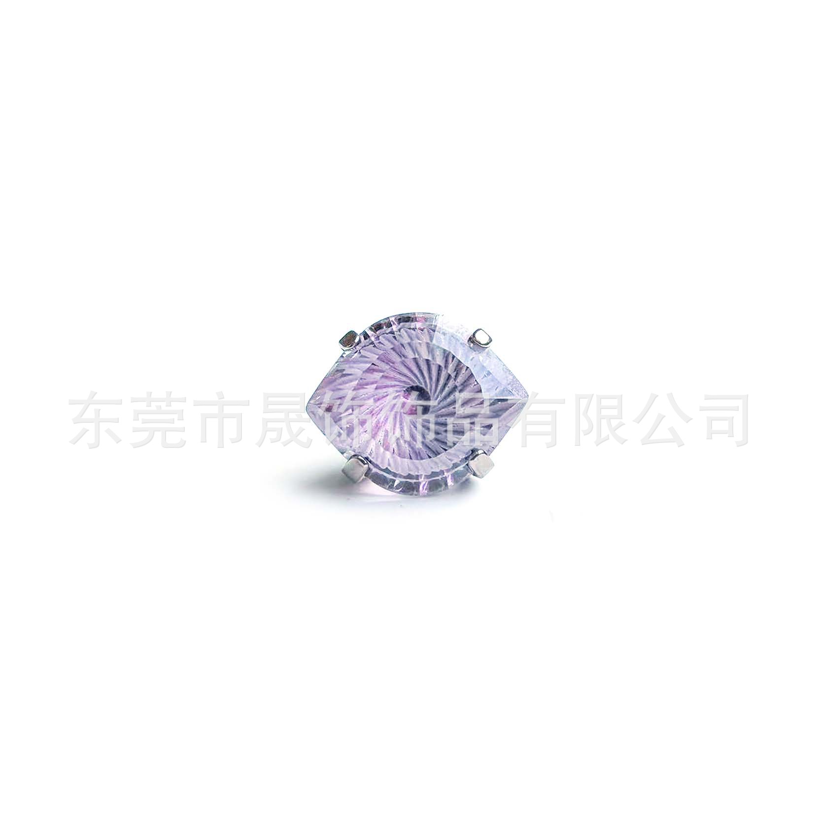 F136 Titanium Alloy Ear Stud 恶魔之眼天使之眼碗底 Prong Studded Cubic Zirconia Labret Stud G23 Piercing Jewelry 头