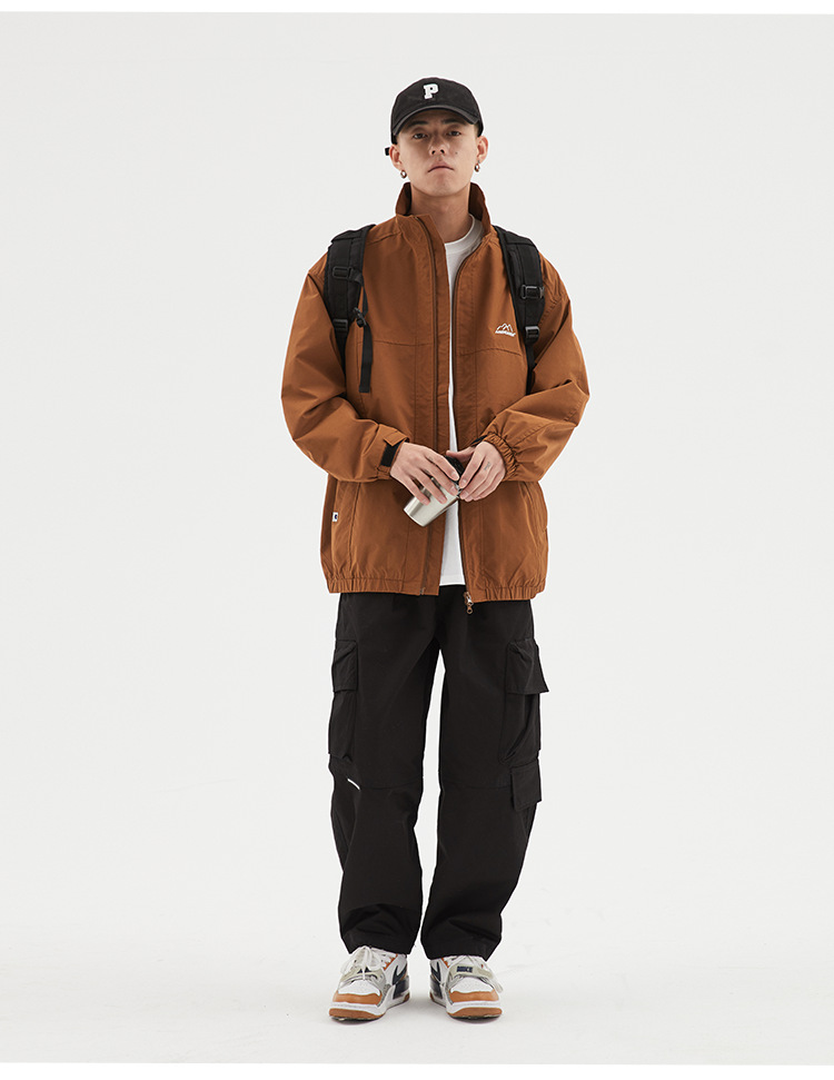 Outdoor stormtrooper men's spring and autumn trendy brand loose hooded casual functional work jacket_voghion.com