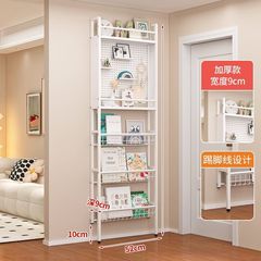 洞洞板门后多层极窄置物架书架浴室卧室门后置物架墙上置物架铁艺