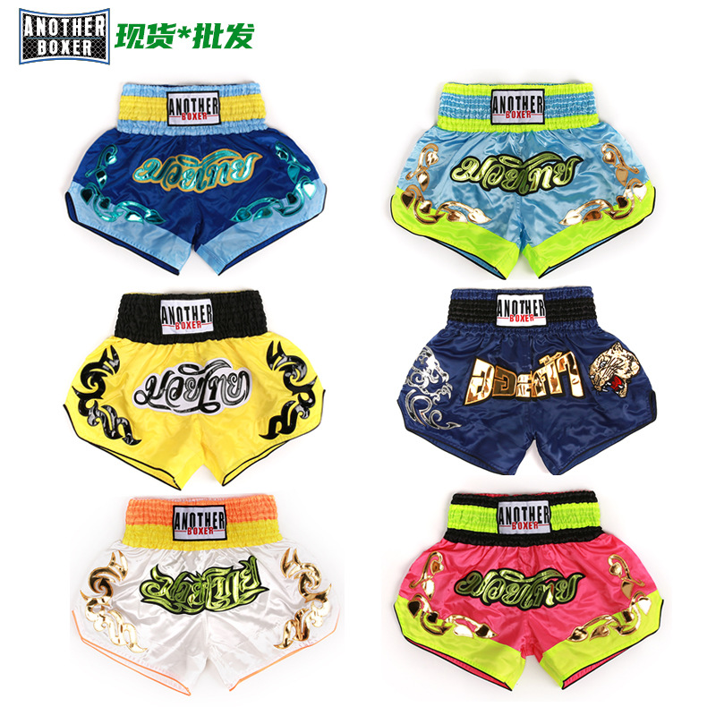 ANOTHERBOXER Boxing Gym Summer Training Muay Thai Shorts, Tear-Resistant Boxing Pants, Mixed Martial Arts Shorts