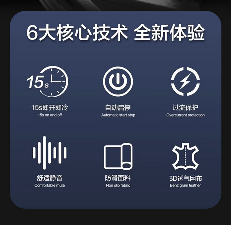 Ventilated Car Seat Cushion, Seat Massage, Summer Cooling Pad, Cigarette Lighter Blower, Breathable Heat Dissipation, Household Blower Fan Cushion