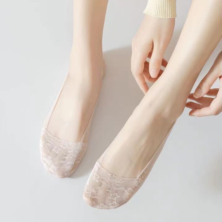 Water Freedom/Yirufeng Socks 2068 Invisible Boat Socks Secret Garden Lace Boat Socks with Rubber Cotton Sole Invisible Socks Water Freedom/Yirufeng Socks 2068 Invisible Boat Socks Secret Garden Lace Boat Socks with Rubber Cotton Sole Invisible Socks