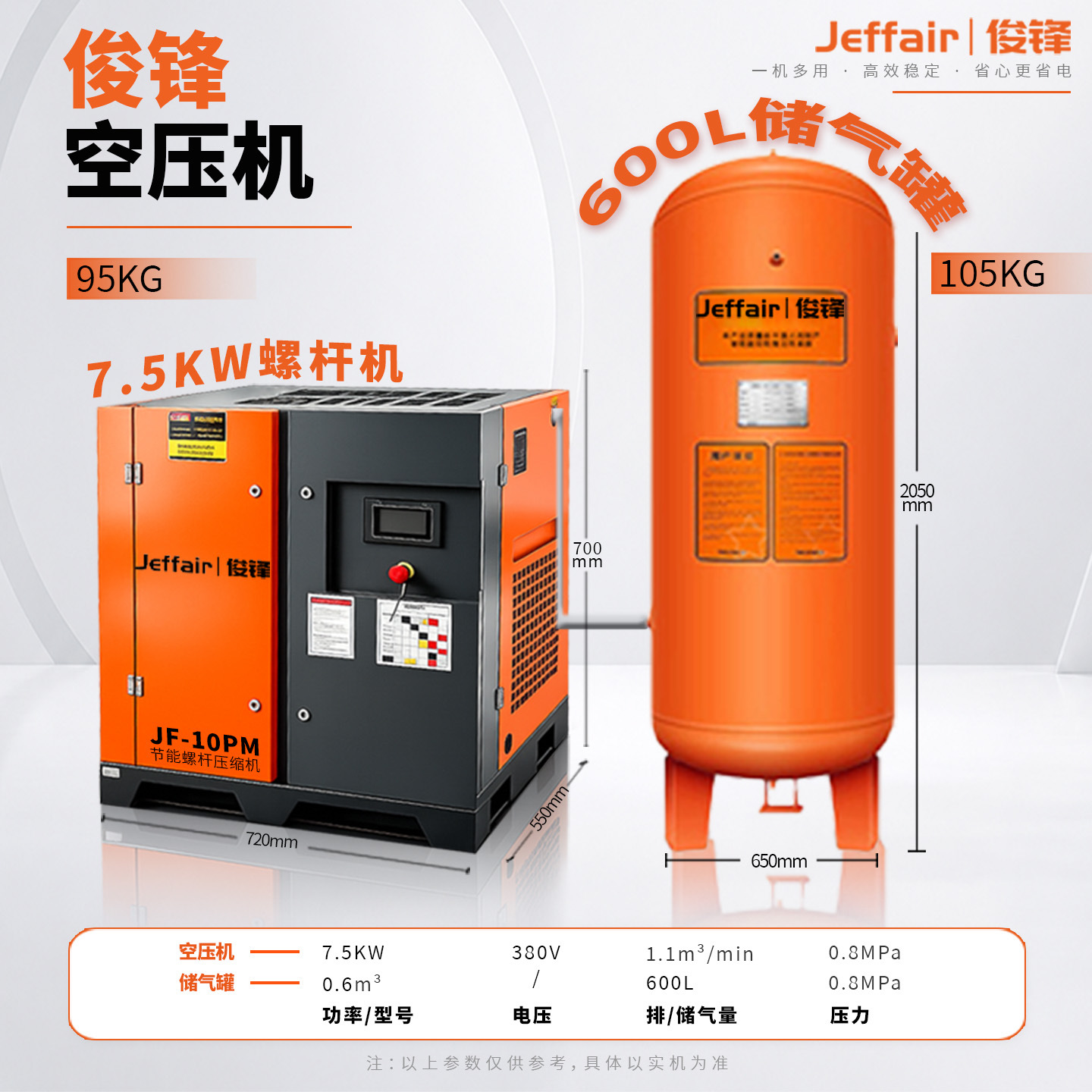 7.5kw / 15 / 37kw imán permanente compresor de aire de tornillo de frecuencia variable bomba de aire industrial compresor de aire silencioso 220V image 11