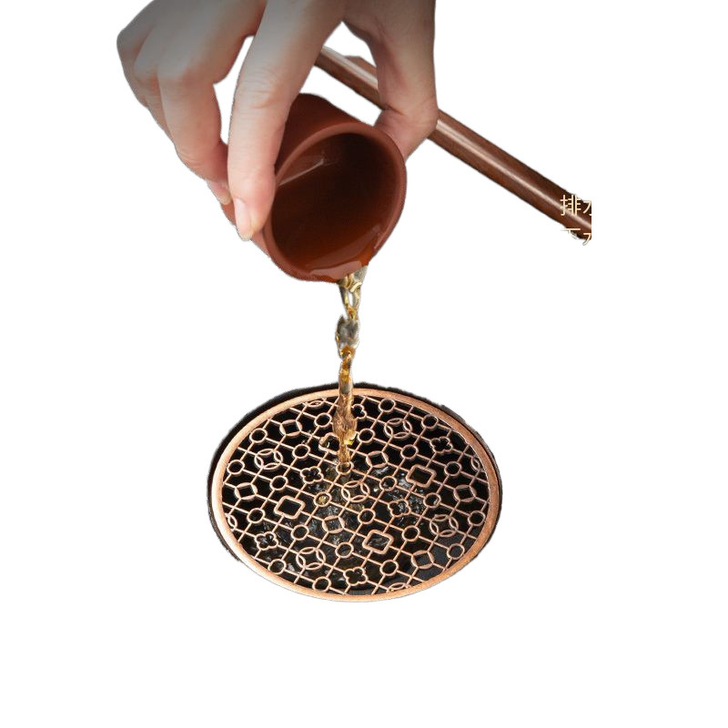 2025 nuevo estilo imitación Wujinishi bandeja de té mesa de té juego de té pequeño bandeja de drenaje mesa de burbujas secas bandeja de té para el hogar