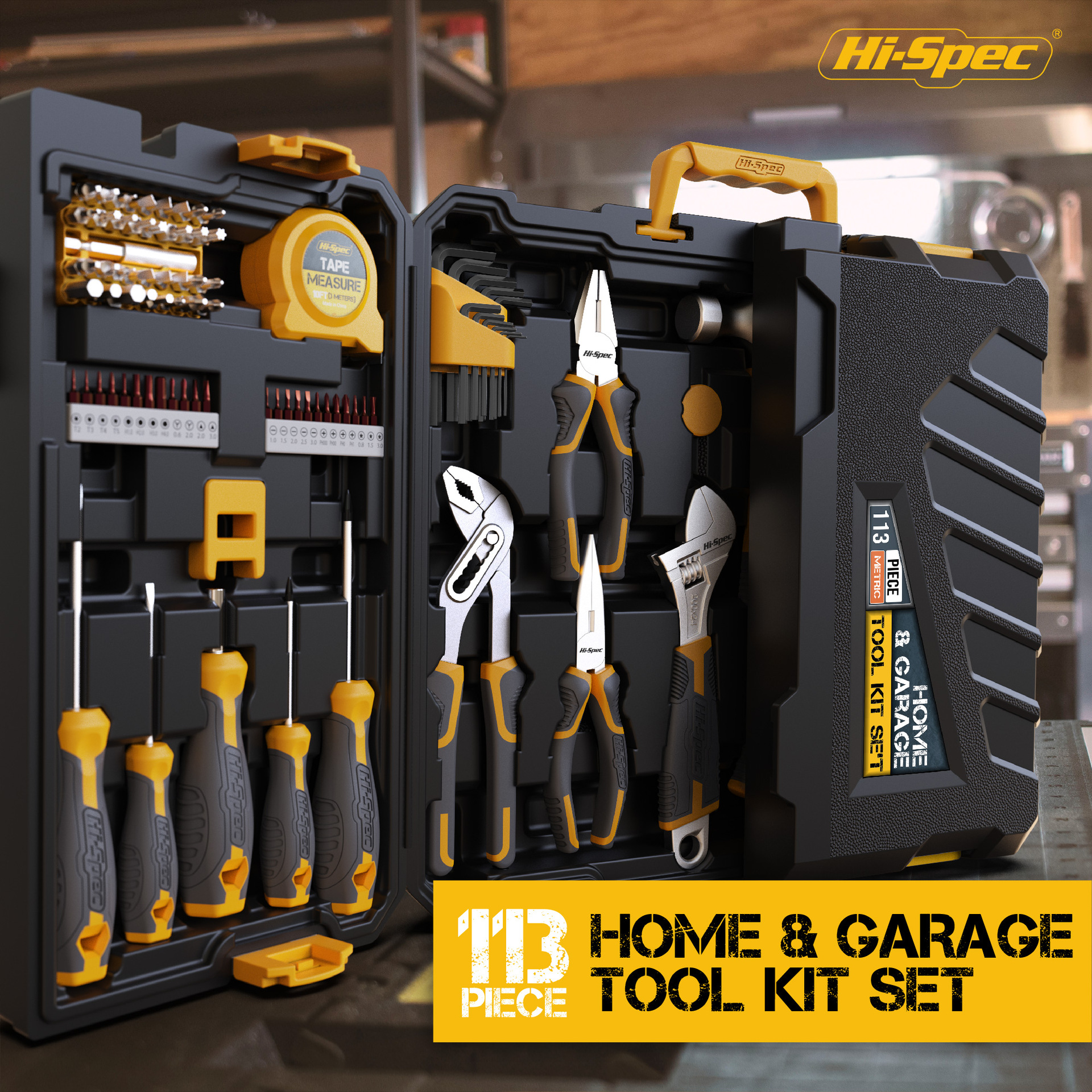 Amazon 113 piezas de reparación de automóviles para el hogar conjunto de herramientas de reparación de pinzas de cinta de calibración conjunto de mantenimiento de destornillador
