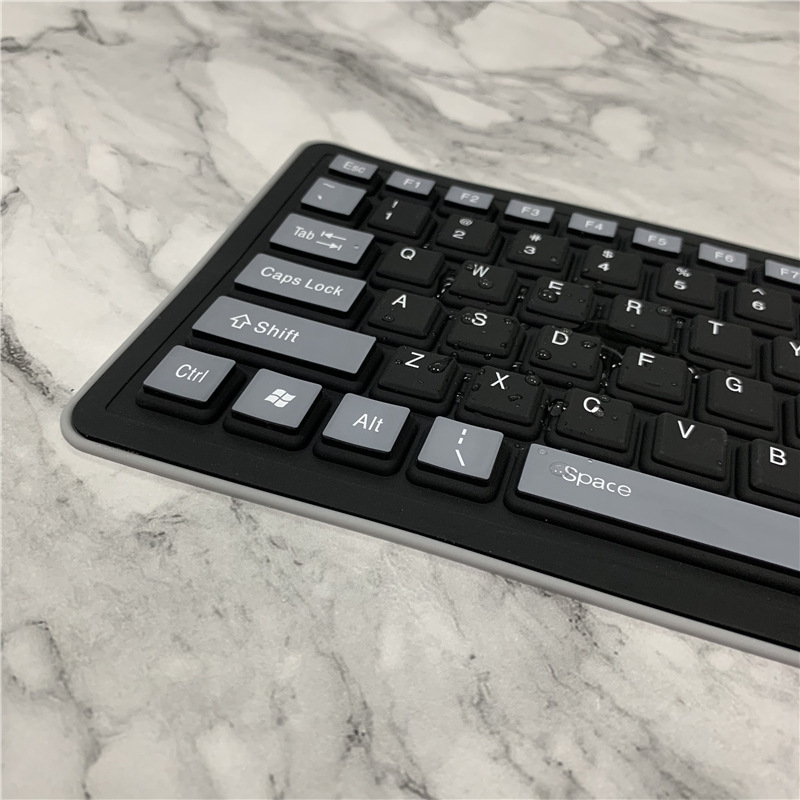 103 キーシリコン防水サイレントソフトキーボードポータブル USB 有線デスクトップノートブックカーリーカラーキーボード|undefined