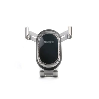 Wholesale Twist-Hook Car Phone Holder for Air Vent, Car Navigation, and Vehicle Use (Car phone holder) - space-black-eagle-mouth-clip