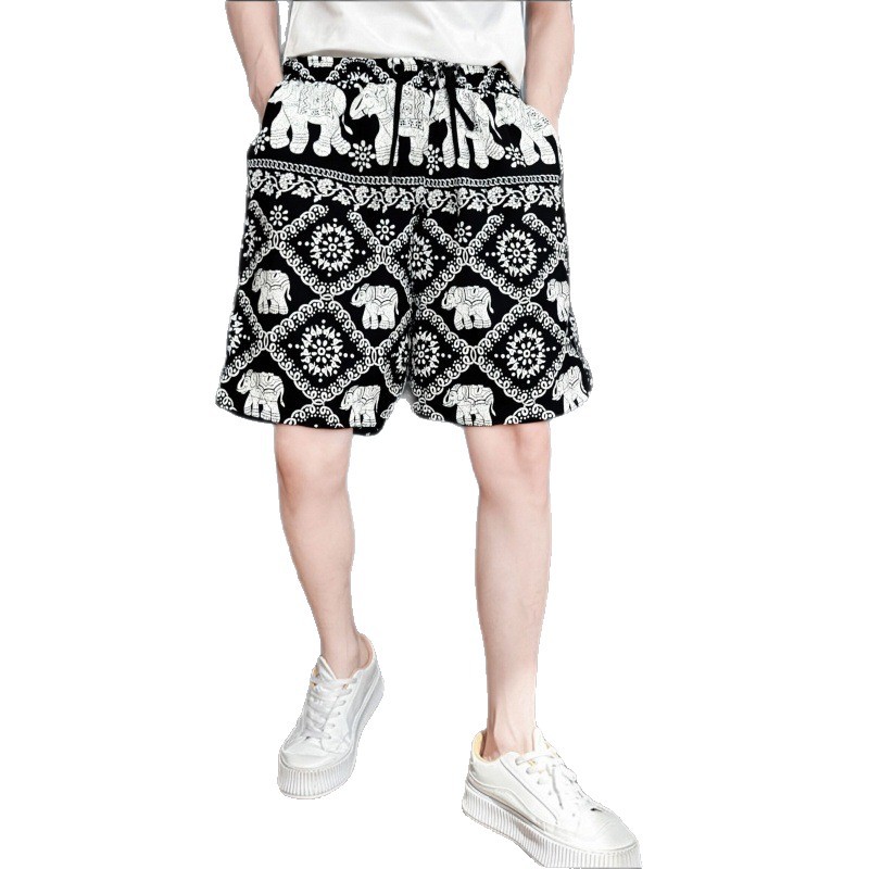 Summer beach silk trousers for men and women