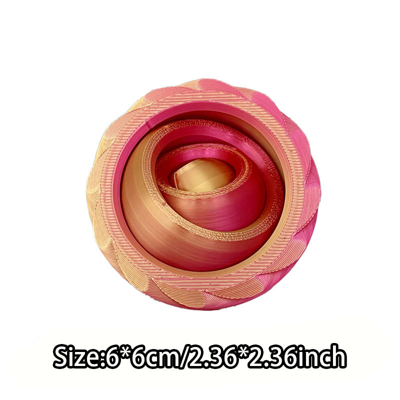 3d process printed rotating gyroscope, a stress-relieving 3D toy for children and students, a must-play tool for adults, and an educational tool pic 8