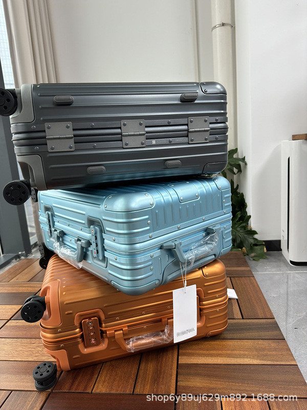 高バージョン S925 アルミニウムマグネシウム合金 TSA 税関ロックレザーカラーハンドル旅行荷物搭乗トロリー荷物ボックスファッション|undefined