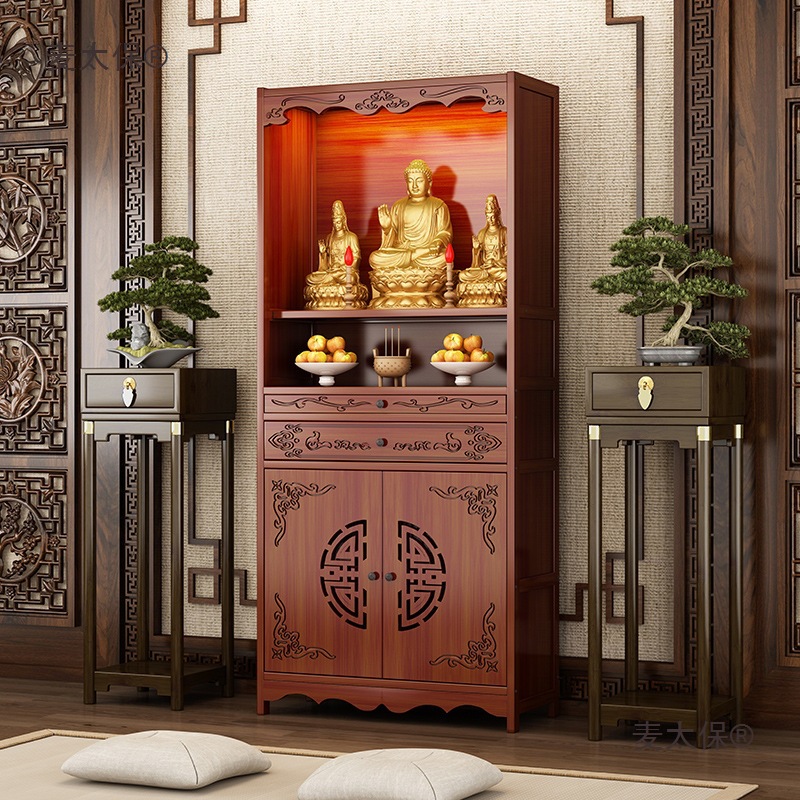 Altar Table for Home Use, New Chinese Style Foyer Table for Offering Incense and Worship