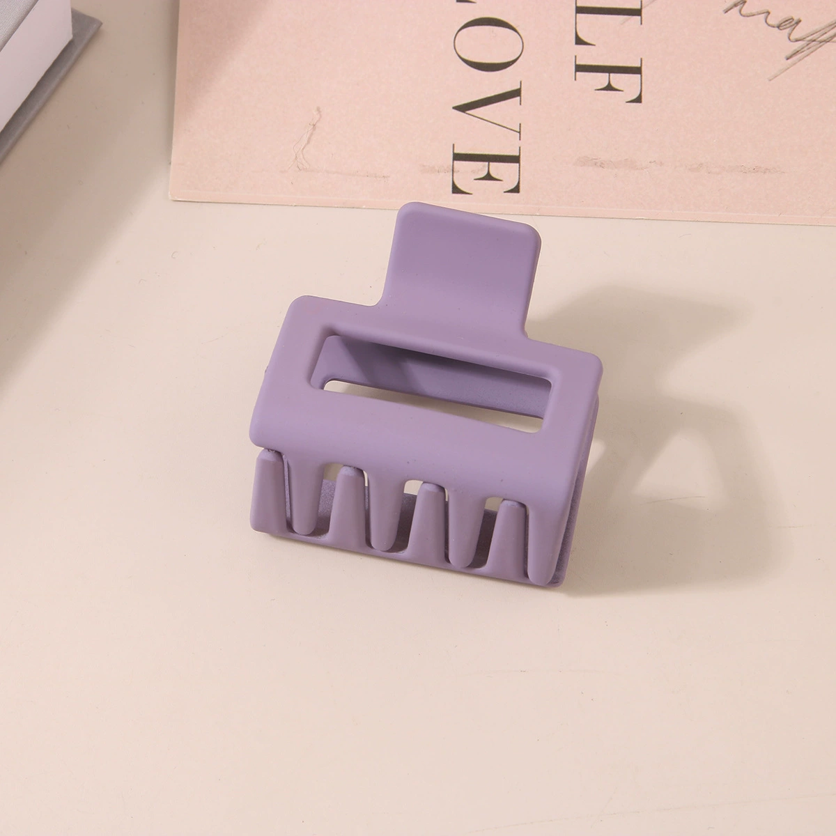 (Cross-border trading), rectangular matte crab pin, big shark, hairgrip, Amazon, simple and elegant design