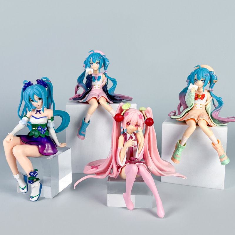初音未来手办动漫水冰月美少女蕾姆花嫁穹妹二次元公仔模型摆件批|undefined