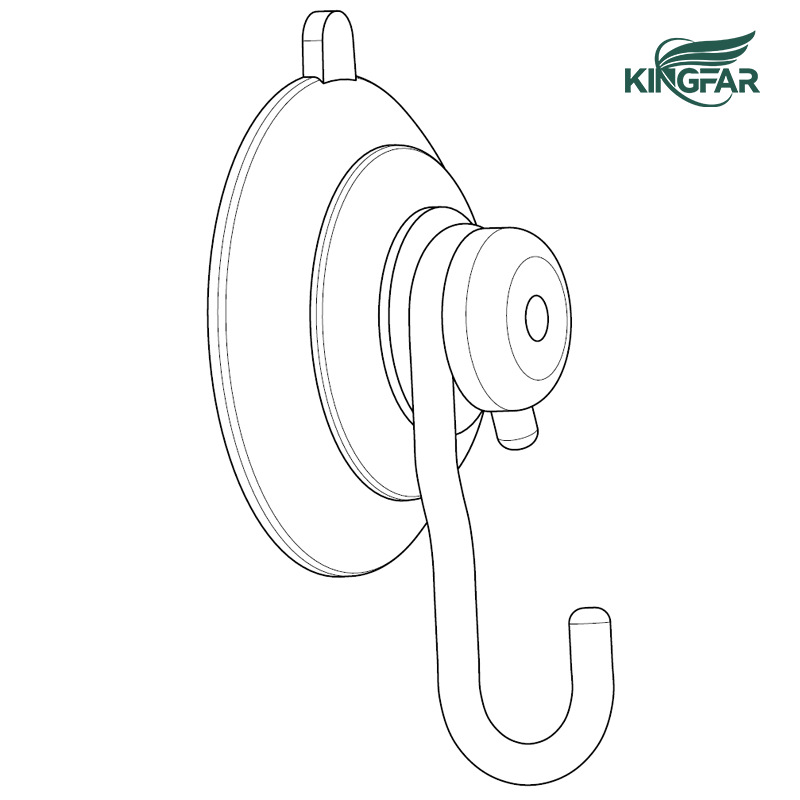 Cross-border supply suction cup diameter 22-70MM suction cup hook pvc transparent suction cup hook bird feeder suction cup hook