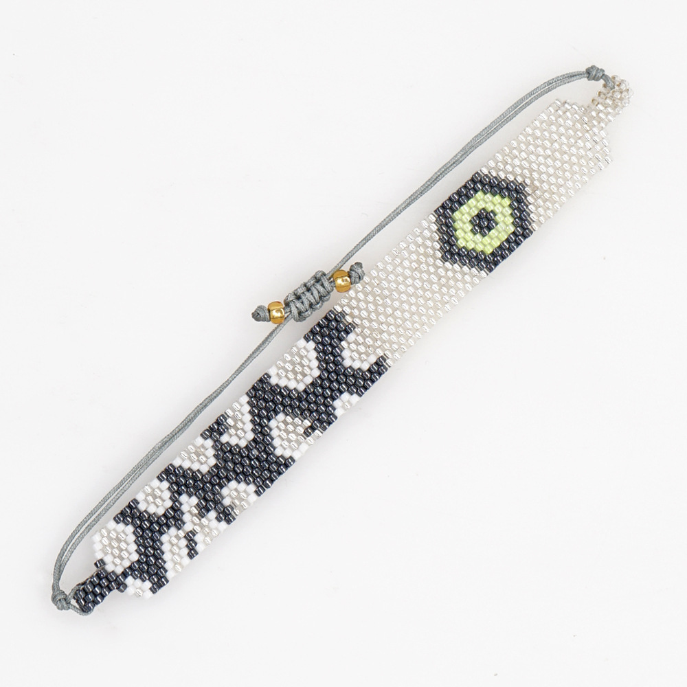 Fashion Color Block Glass Beaded Bracelets