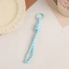 Blue and white spliced single lanyard (with hanging loop)