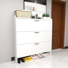 实木翻斗鞋柜鞋架鞋子架薄款简约欧式白色特价入门鞋架子鞋柜玄关