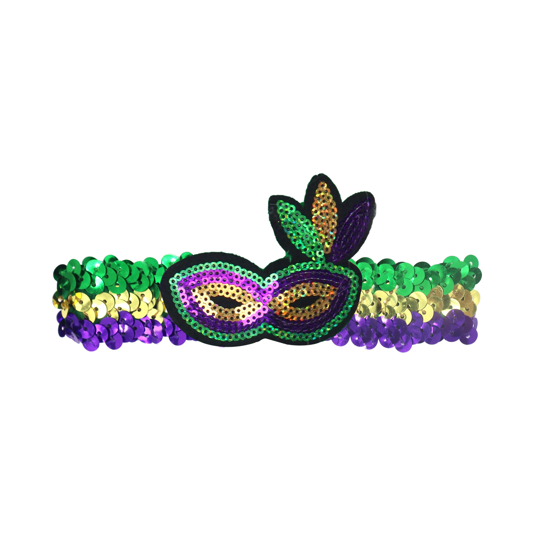 Mardi Gras fiesta de carnaval brasileño transfronterizo oro púrpura verde tricolor piezas de vestuario