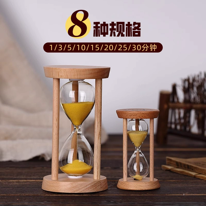 Time hourglass timer children's fall prevention learning 5/20/30 minutes hour funnel ornaments 3 and a half hours time flow