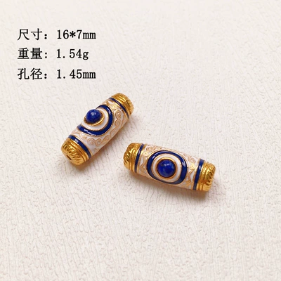 Zərgərlik ara hissələri oil Sky beads barrel beads accessories - style-3