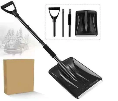 Car cleaning tools Retractable Rotating Ice Shovel - stainless-steel-single-shovel-single-sponge