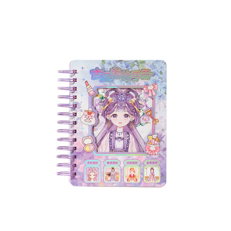 Maquillaje antiguo libro tranquilo niña pintura maquillaje bolsas de juguetes regalo creativo para estudiantes de escuela primaria juguetes de puzzle maquillaje libro tranquilo