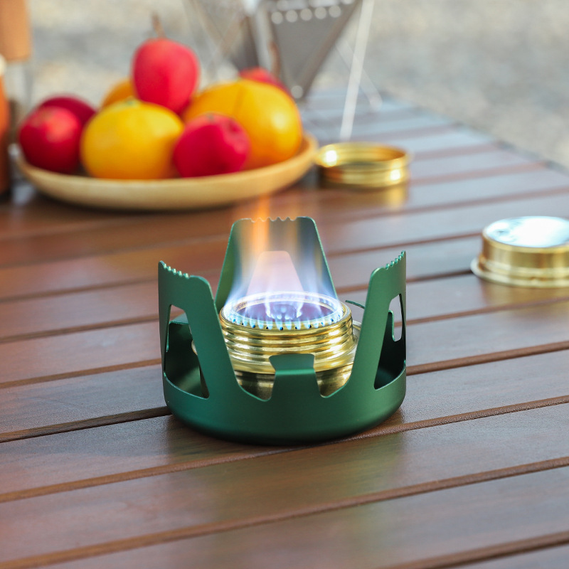 Outdoor Ultra-light Portable Liquid Alcohol Stove Mini Solid Alcohol Block Stove Head Stove Fishing Water-boiling Teapot Stove