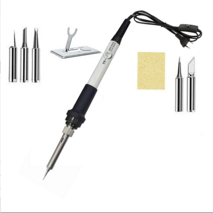 外贸套装9合1电烙铁 焊接烙铁 60w 内热可调温烙铁批发