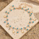 European and American Cross-border Exoque Princess Blue Zirconium Shell Foot Light Luxury Niche Exquisite Vacation Tassel Marine Foot Decoration