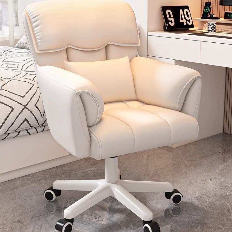 Computer Chair Home Comfortable Sedentary Dormitory College Student Desk Backrest Recliner Office Girls Bedroom Makeup Chair Computer Chair Home Comfortable Sedentary Dormitory College Student Desk Backrest Recliner Office Girls Bedroom Makeup Chair