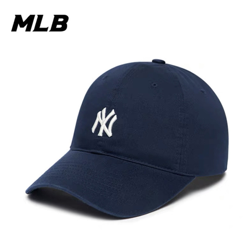 韩国MLB帽子情侣同款软顶小标NY鸭舌帽LA休闲明星男女同款棒球帽|undefined