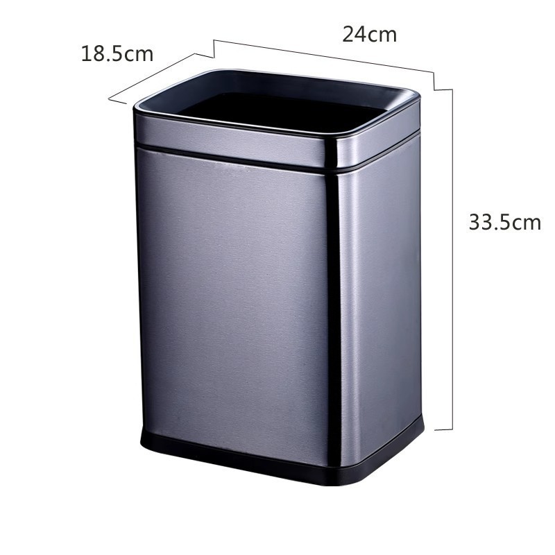 Hotel personalizado doble cubo de basura habitación de huéspedes oficina comercial hotel estrecho restaurante de alta calidad KTV cubo de basura