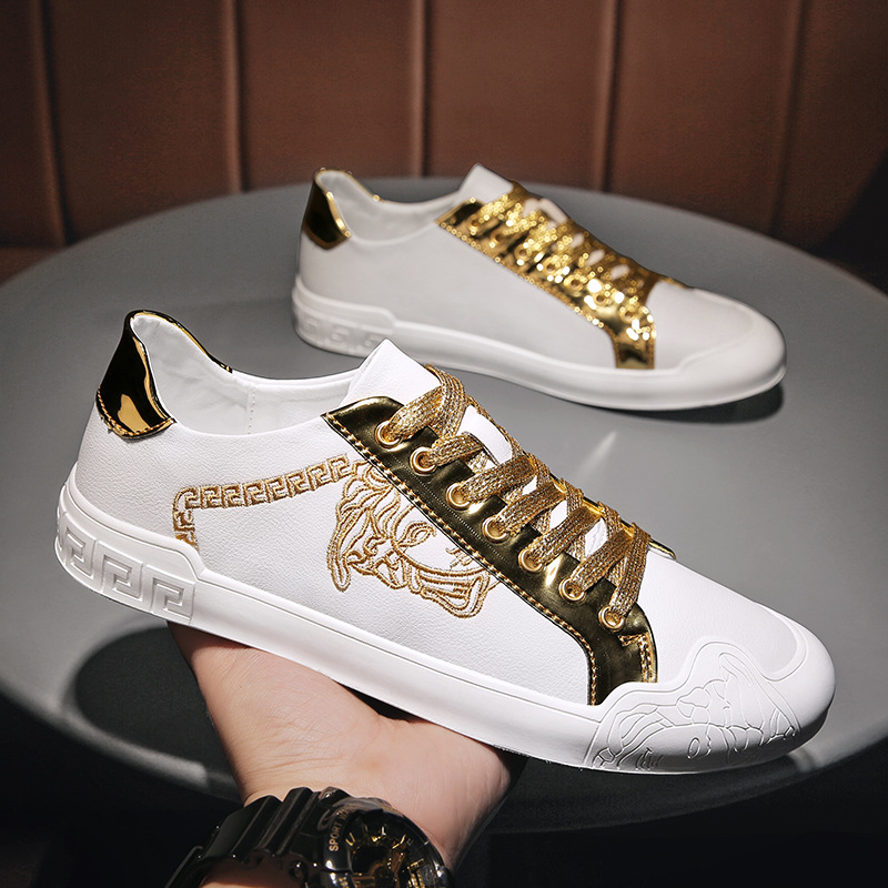 軟皮男鞋秋冬軟底皮鞋時尚真皮休閒板鞋男百搭個性鞋子透氣小白鞋