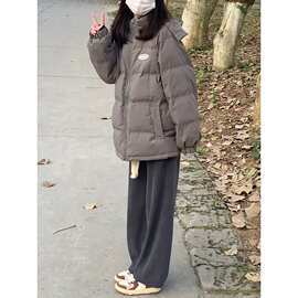 羽绒棉服女秋冬季外套设计感小个子韩系棉衣棉袄面包服年新款