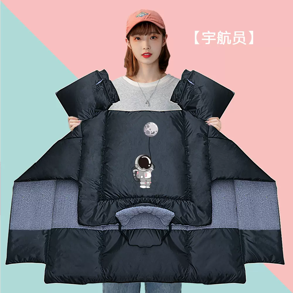 电动车挡风被冬季加绒加厚保暖时尚围脖电瓶摩托车加宽防水防风罩