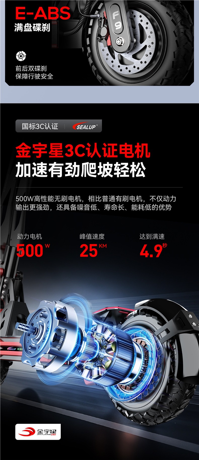Xilop electric skateboard, dual-drive 1000-watt supercar, foldable off-road shock-absorbing small adult scooter