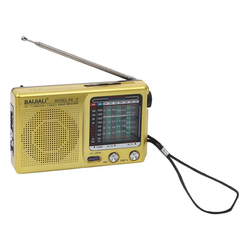 Полнодиапазонное винтажное радио, трансграничное портативное ретро-радио, многофункциональное мини-радио