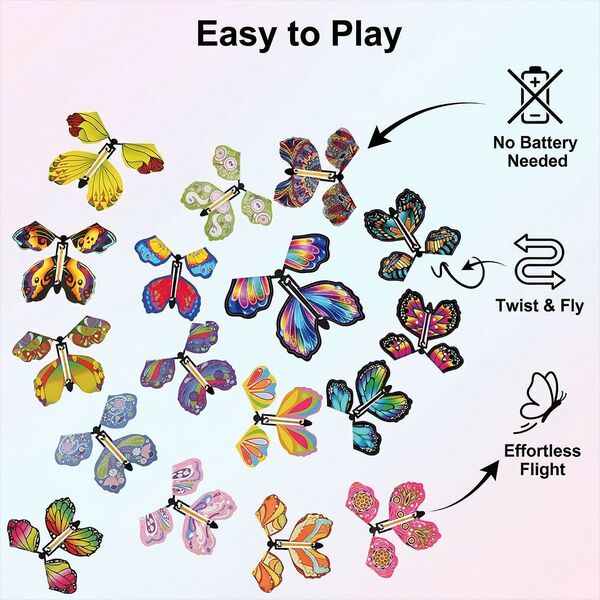 Magic flying butterfly with butterfly