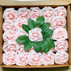 Cross -border gift box foam PE rose 25 /50 boxes installed with simulation fake flowers wedding decorative hand bouquet