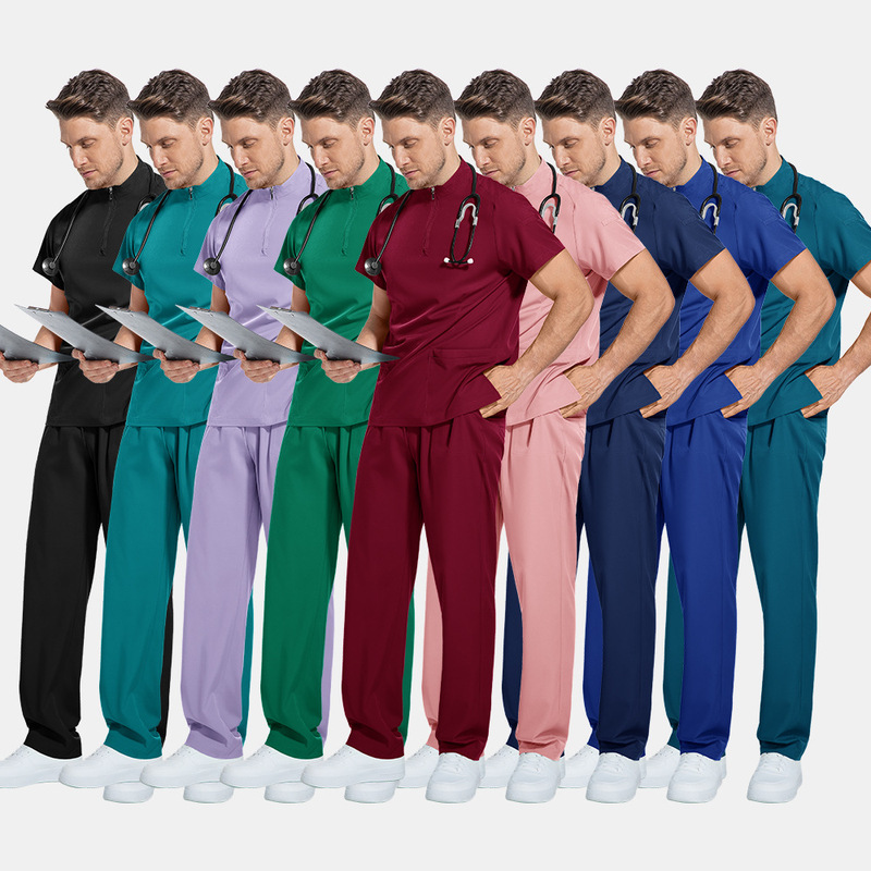 Amazon's New Surgical Gown Men's Doctor Scrub Uniform Nursing Scrub Set Hospital Uniform Scrub Suit Amazon's New Surgical Gown Men's Doctor Scrub Uniform Nursing Scrub Set Hospital Uniform Scrub Suit