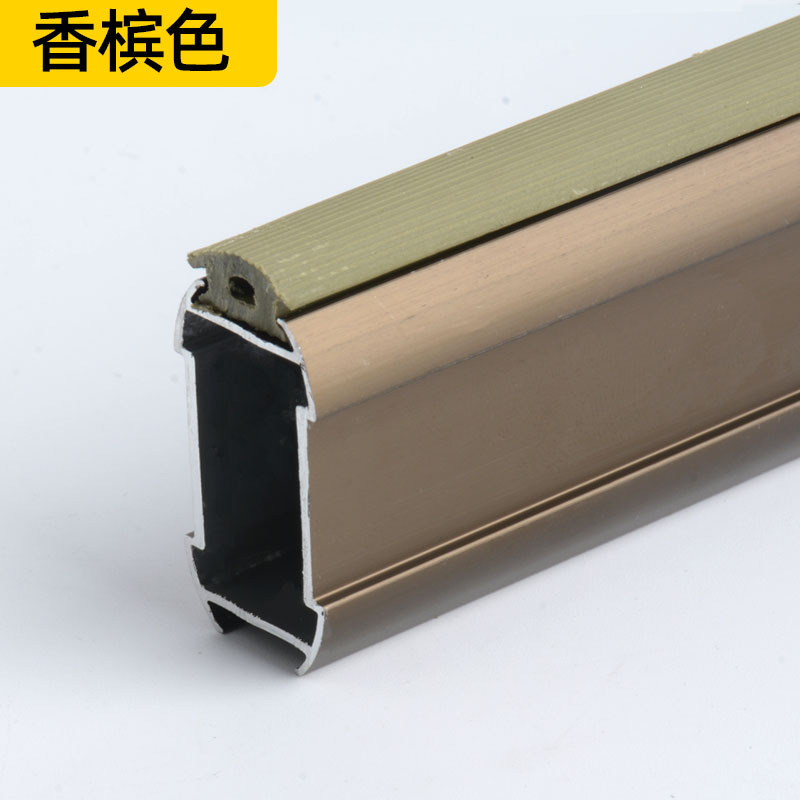 Aleación de aluminio armario percha varilla mudo antideslizante dormitorio armario percha varilla brida asiento percha gabinete percha varilla