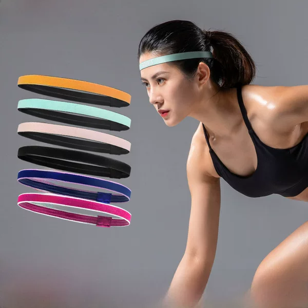 Yoga Hair Band Jogging Sweat Band Silicone Non-slip Anti-sweat Headband Sports Headband Women's Hair Band Spot