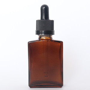 现货 30ml方形茶色精油瓶 棕色矩形瓶 30ml扁方矩形瓶