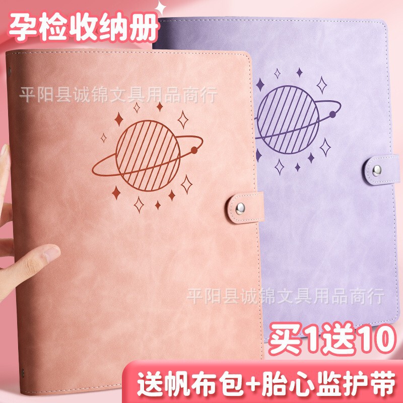 Pregnancy Check-Up Storage Book, Prenatal Check-Up Information Storage Bag, Loose-Leaf Pregnant Mother’S Prenatal Check-Up Record Book, B-Ultrasound Check-Up Information Collection Book